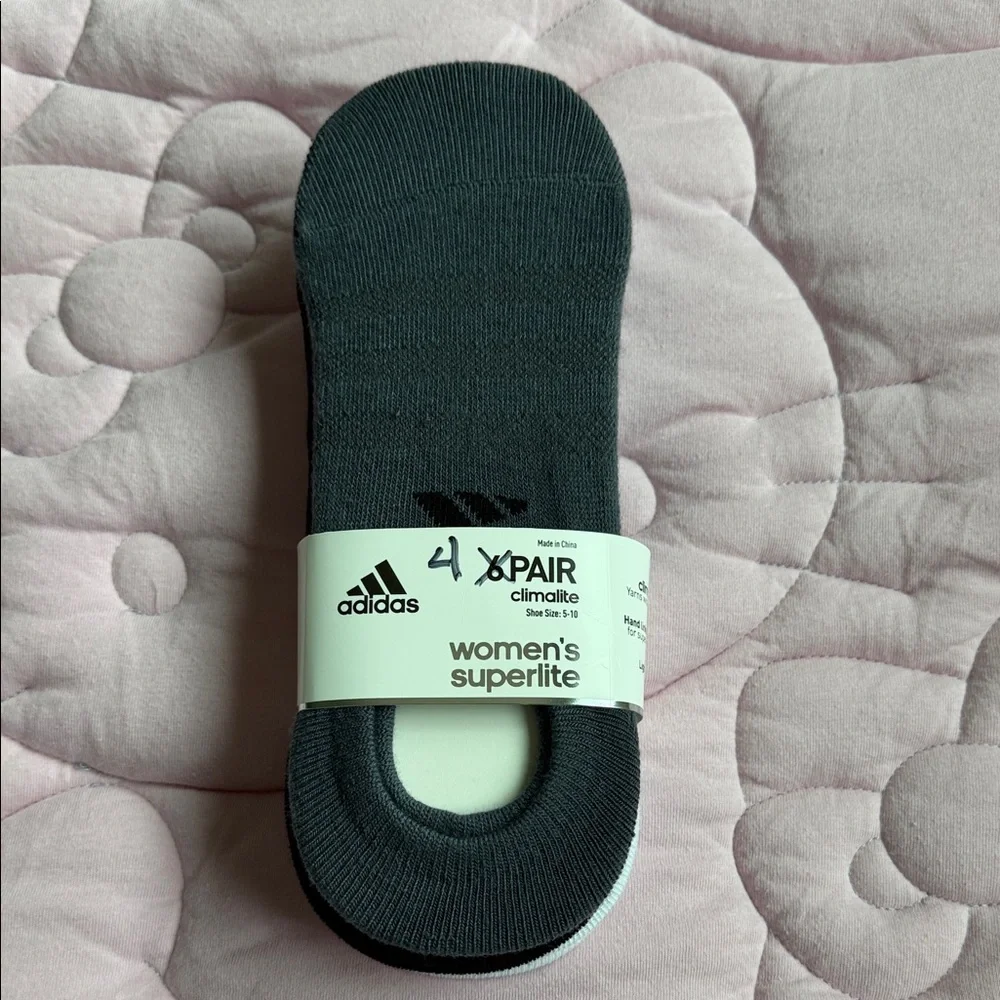 adidas Women's Superlite No-Show Socks - Black
